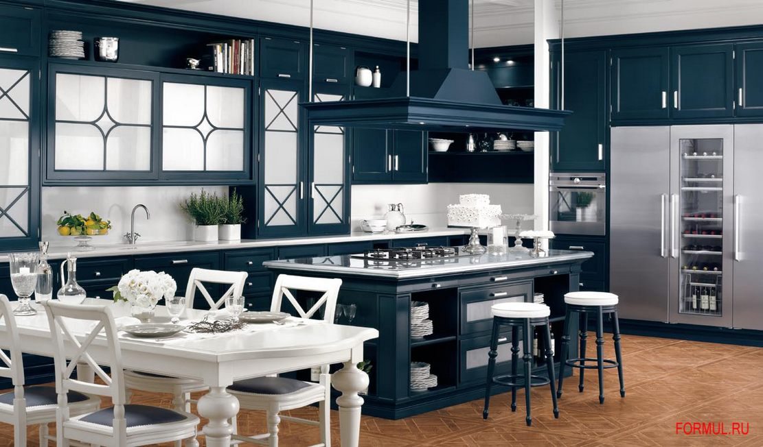 Кухня Ca' d'Oro Park avenue (laccato blu notte)